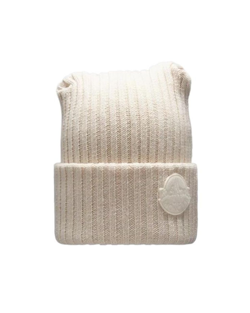 Moncler Natural Wool Beanie for men