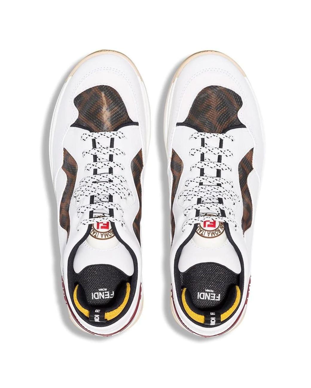 Fendi Metallic Platform Casual Sneakers