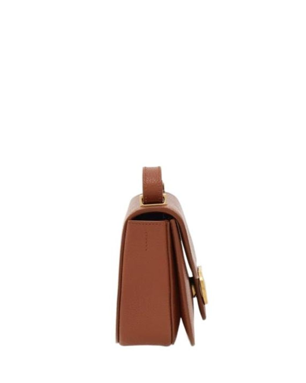 Ferragamo Brown Double Gancini Mini Crossbody Bag