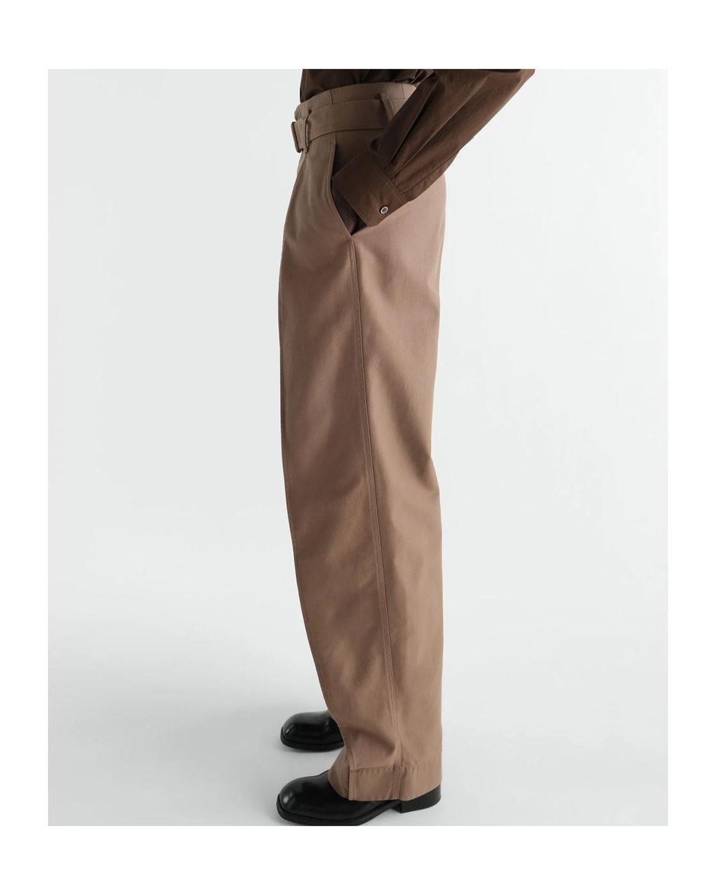Lemaire Brown Rounded Pants