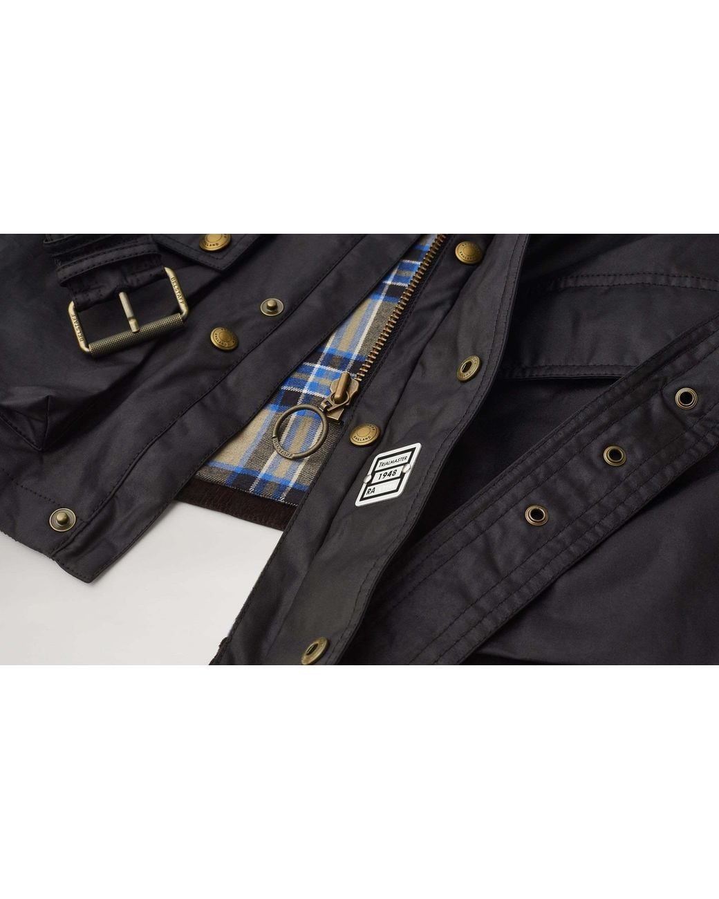 Belstaff Black Trialmaster Waxed Jacket for men