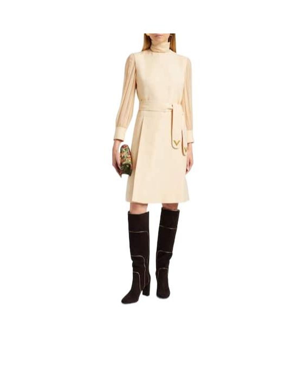 Gianvito Rossi Black 85 Suede Knee-High Boots