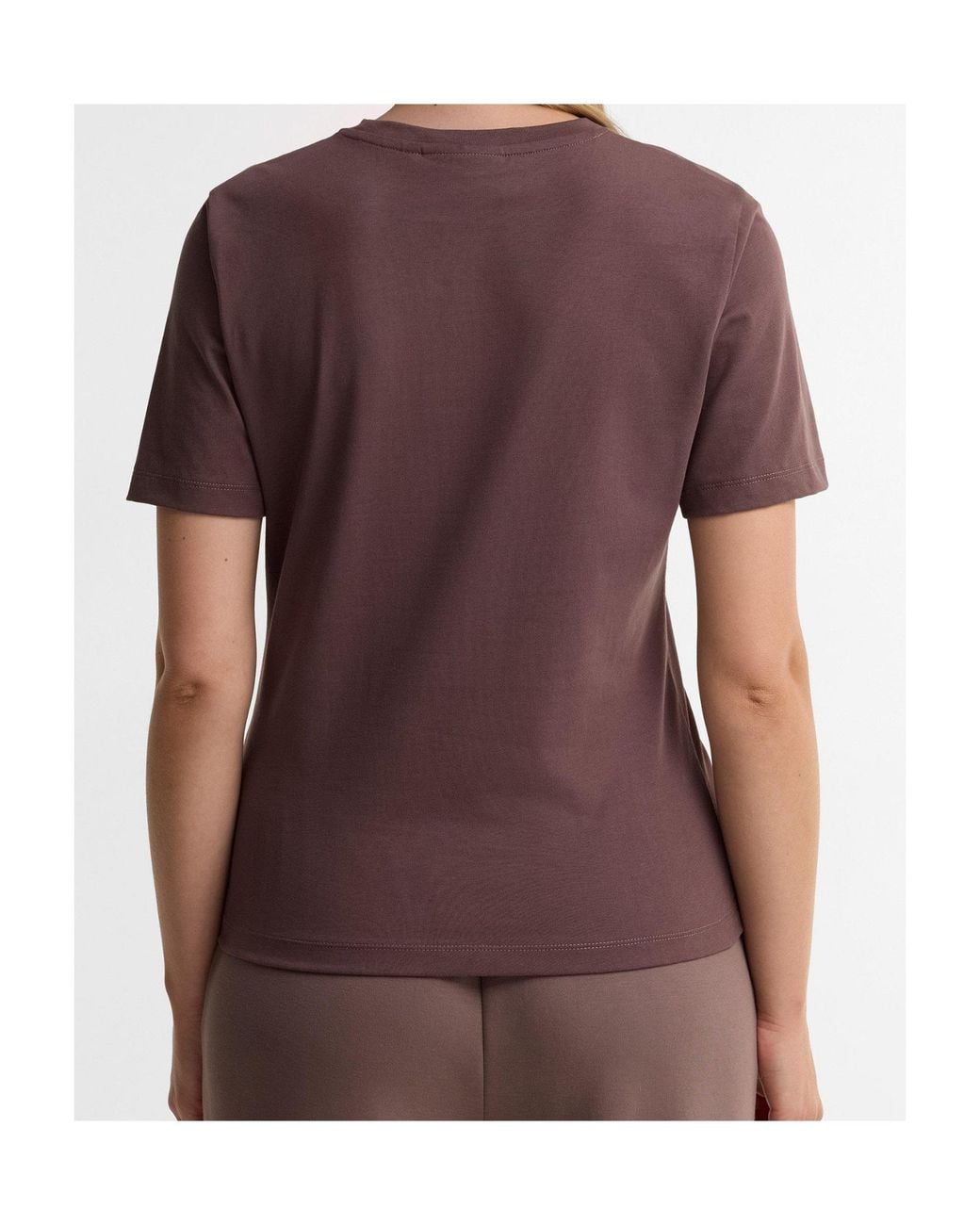 Barbour Purple Short-Sleeve Crew Neck Tee