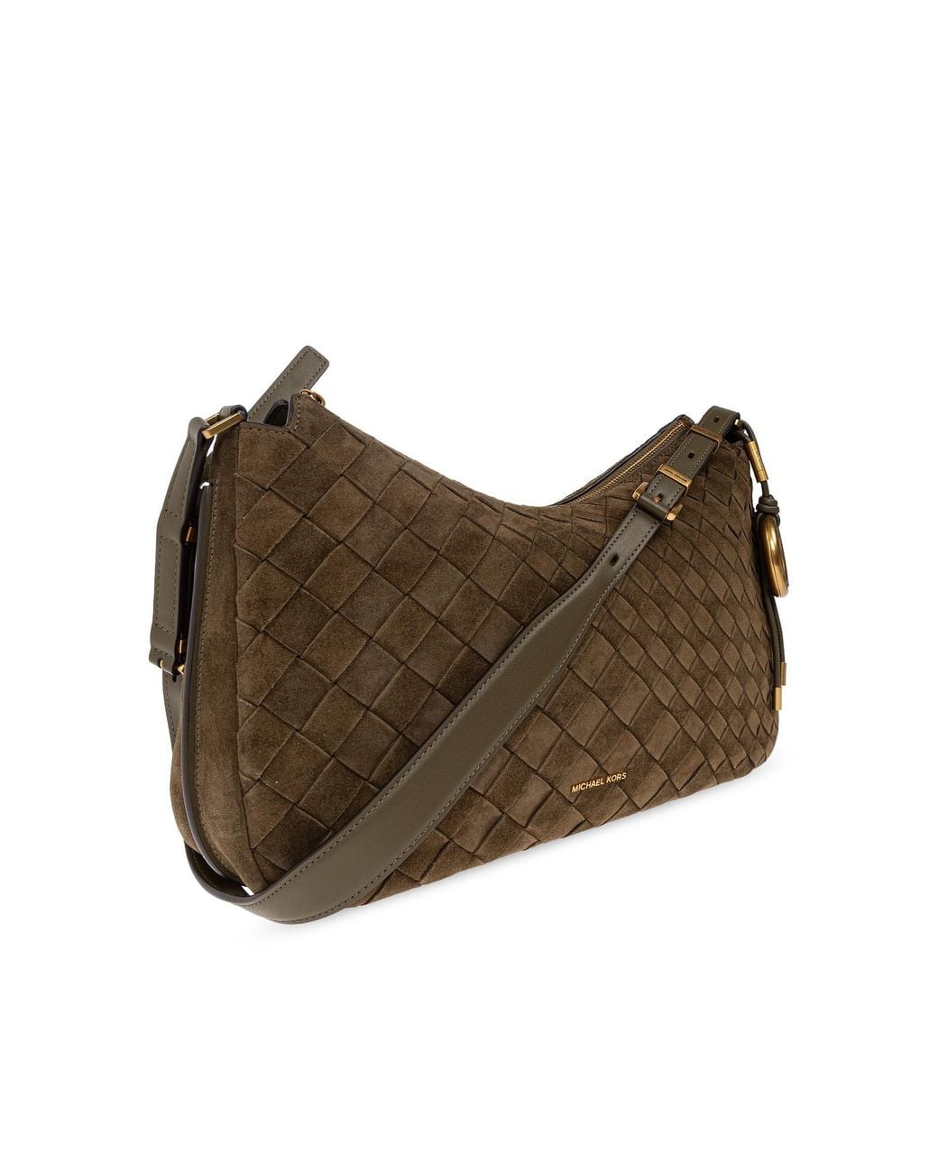 MICHAEL Michael Kors Brown Michael Kors Nolita Woven Shoulder Bag