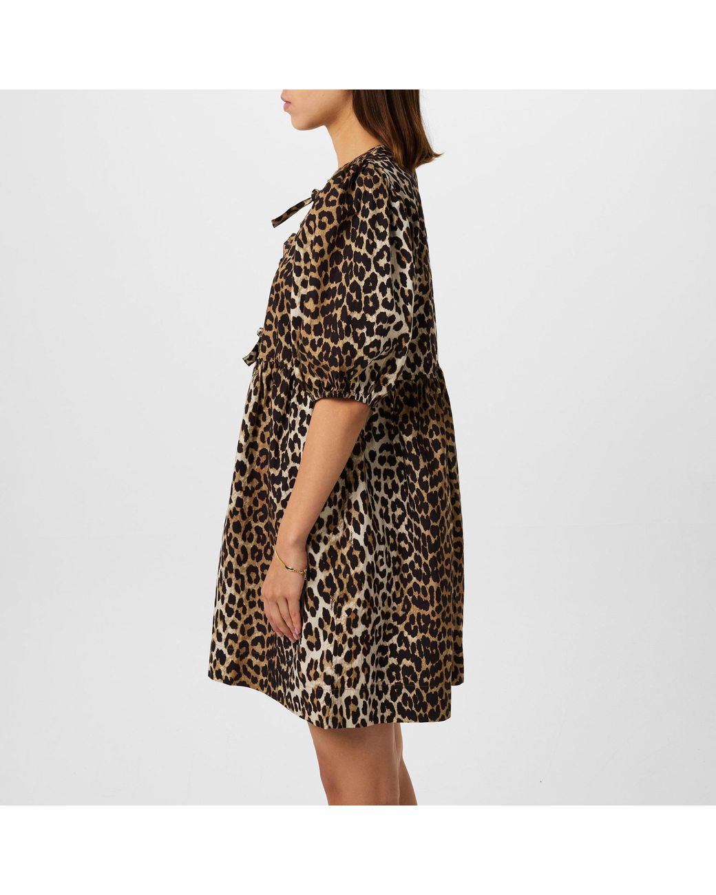 Ganni Black Print Dress