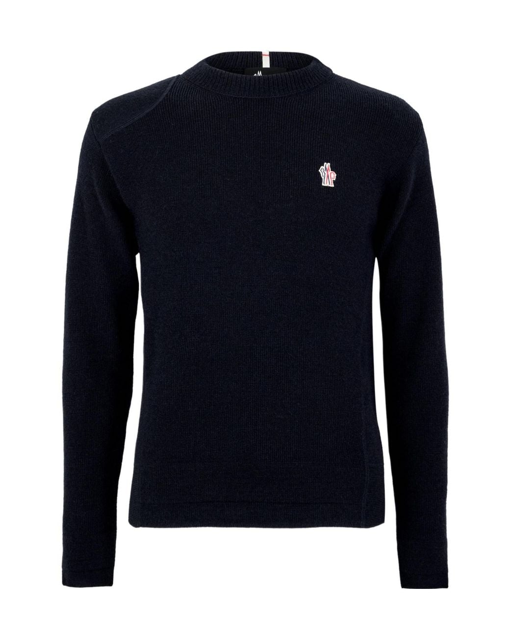 Moncler Blue Half-Turtleneck Knitted Sweater for men