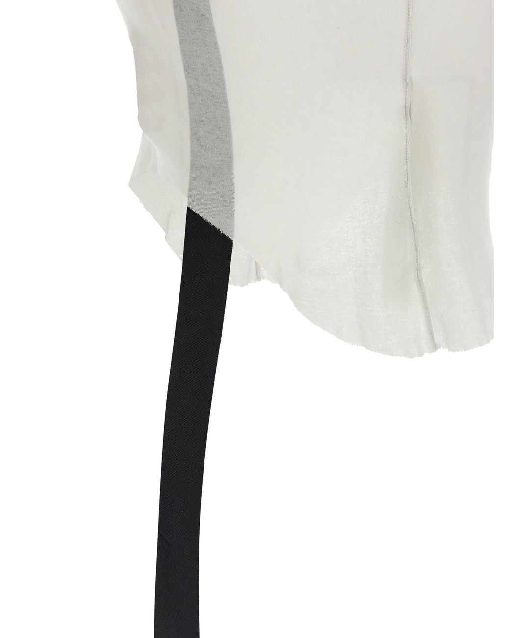 Rick Owens White Cotton Tank Tops