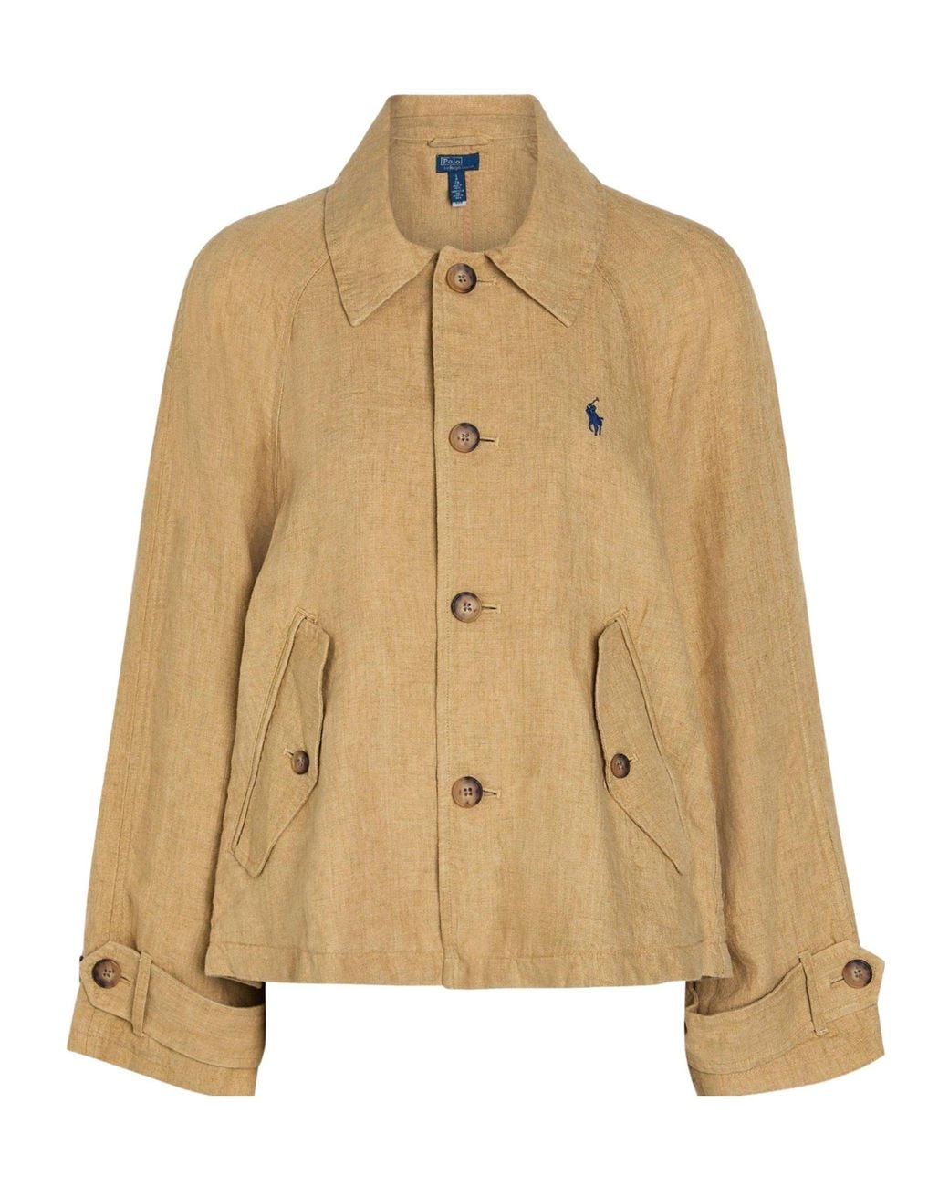 Polo Ralph Lauren Natural Simple Linen Shirt Coat