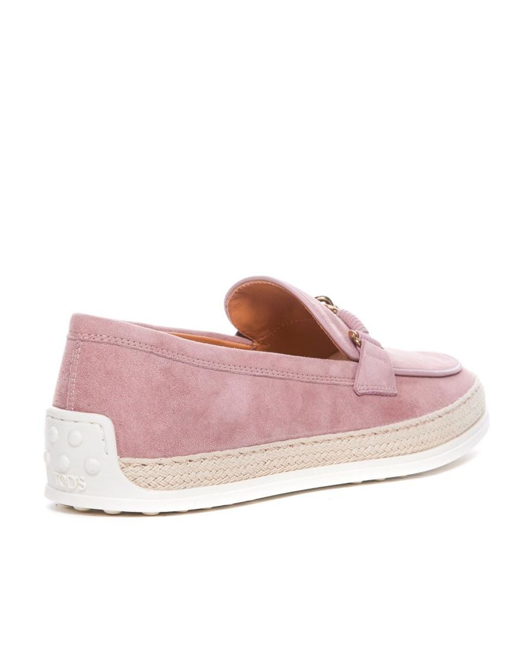 Tod's Pink Gomma Slip-On Loafers