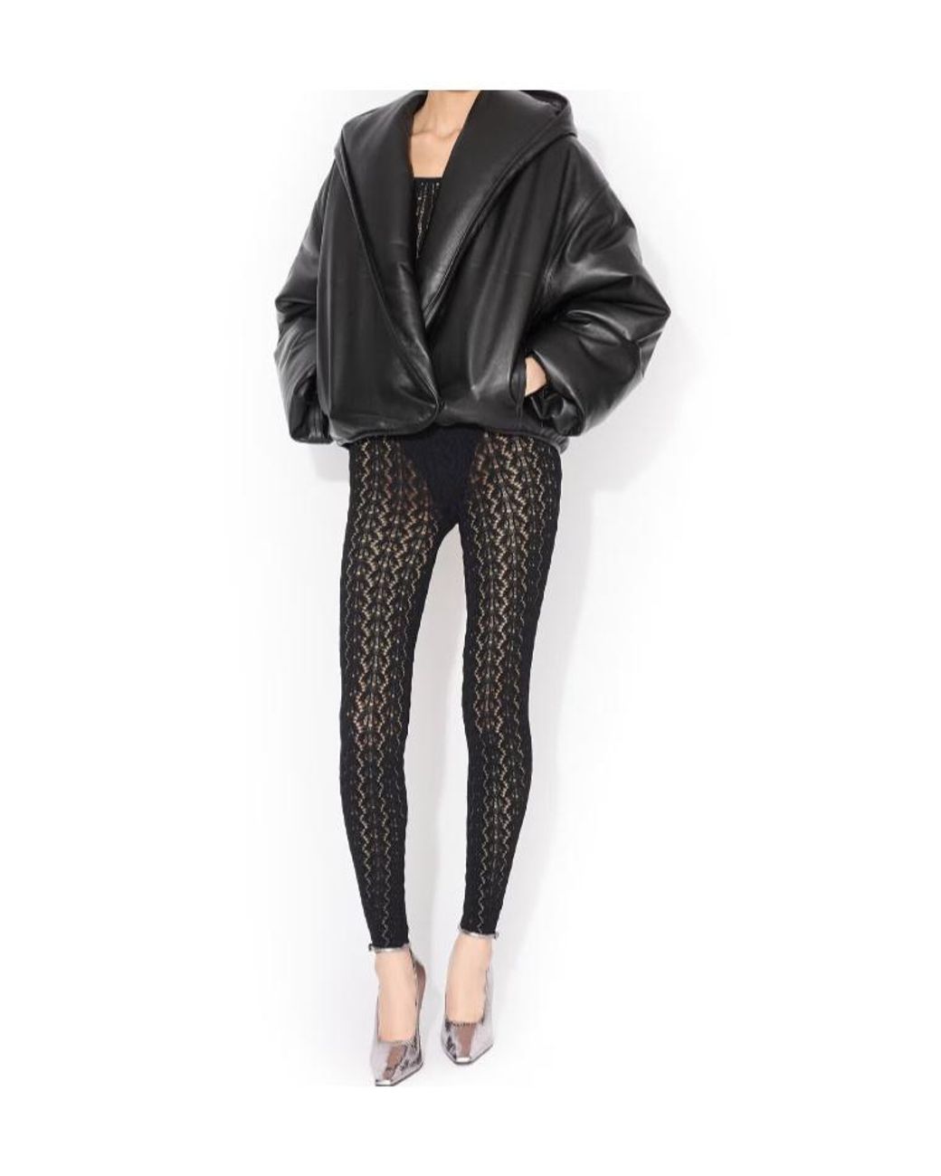 Alaïa Black Alaïa Stretch Lace Catsuit