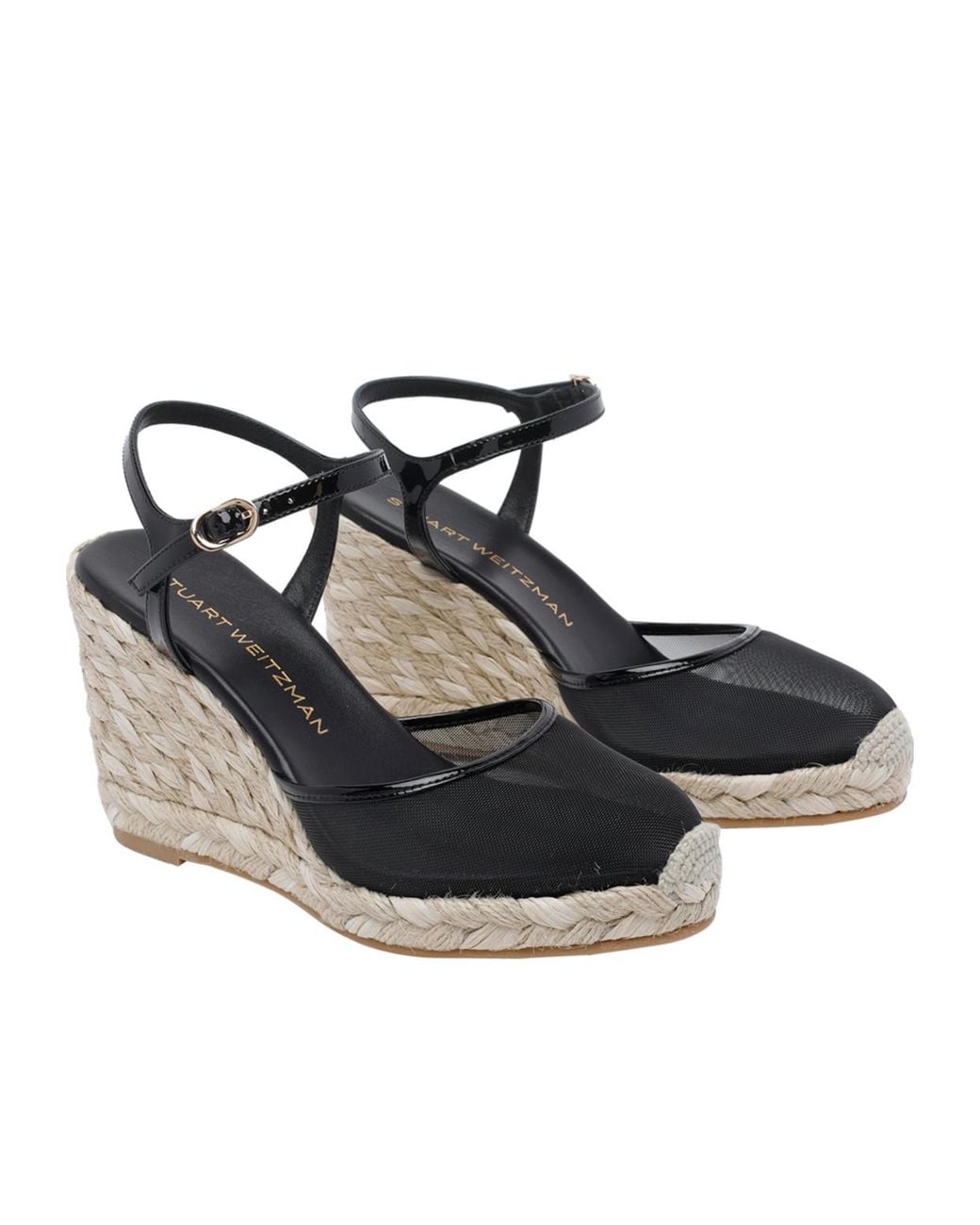 Stuart Weitzman Metallic Wedge Sandals