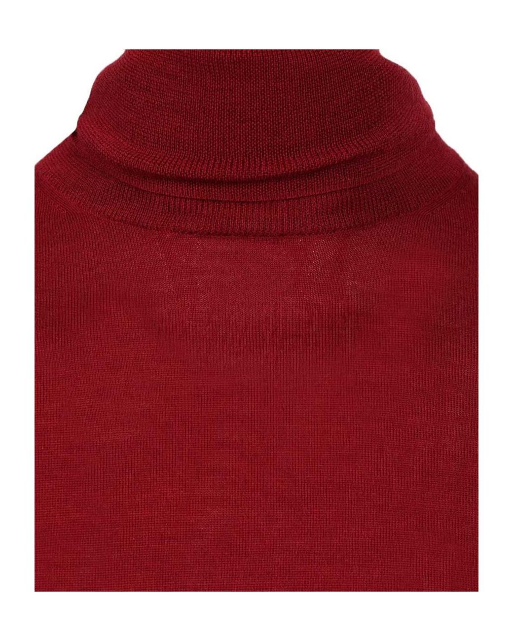 Dries Van Noten Red Turtle Neck Jumper for men