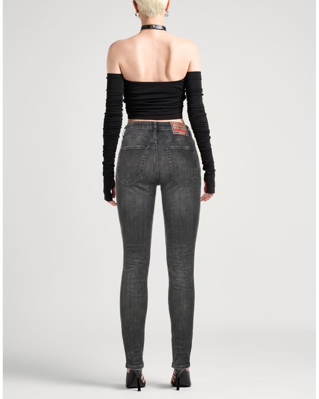 DIESEL Gray Denim Trousers