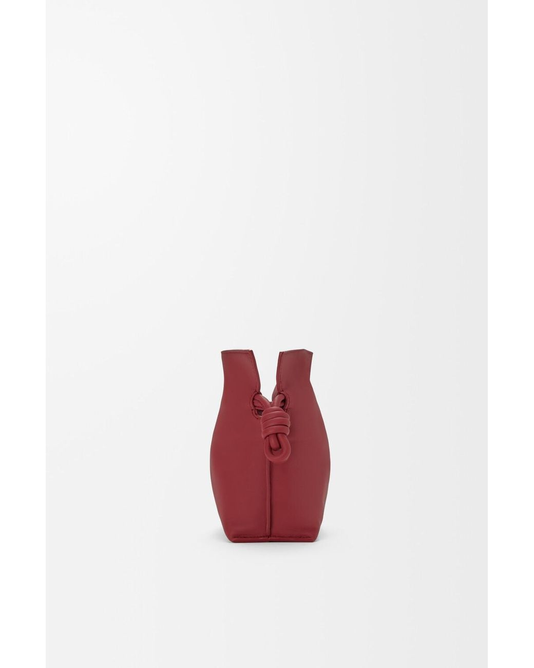 Loewe Red Mini Flamenco Clutch Bag