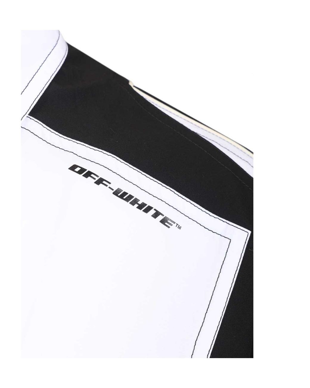Off-White c/o Virgil Abloh White Race Logo Panel Shirt for men