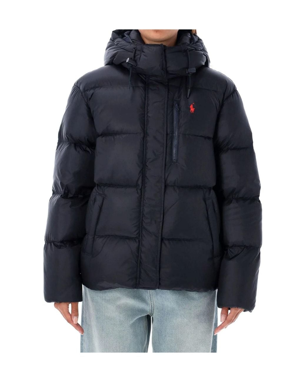 Polo Ralph Lauren Blue Quilted Hooded Down Jacket