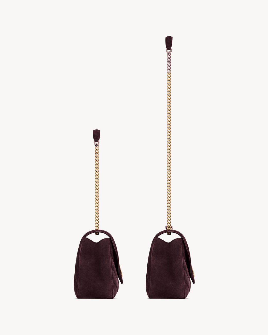 Saint Laurent Purple Loulou Medium Shoulder Bag