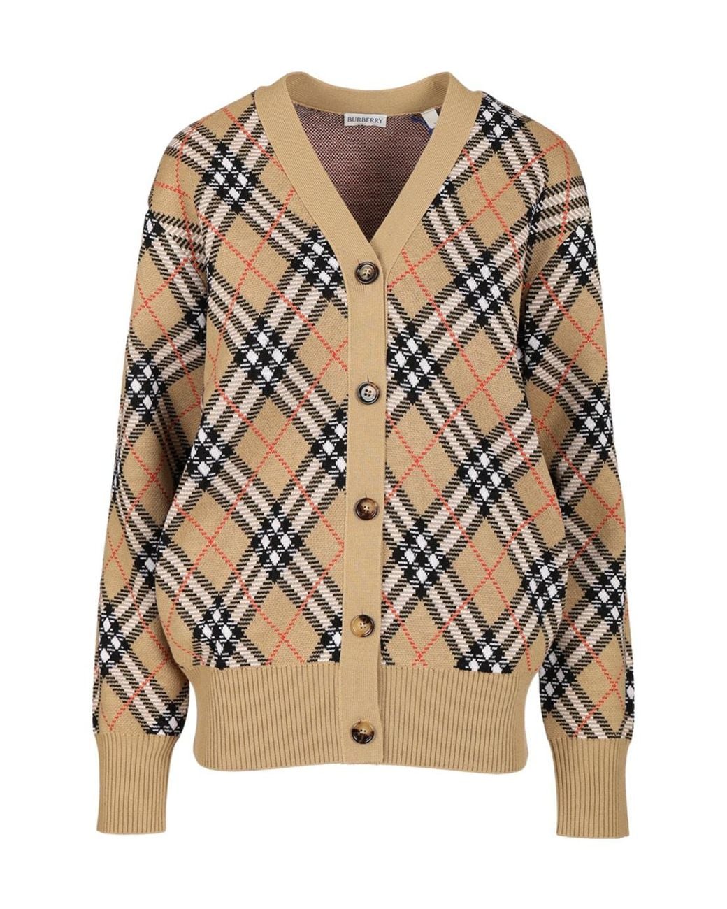 Burberry Multicolor Check Cardigan