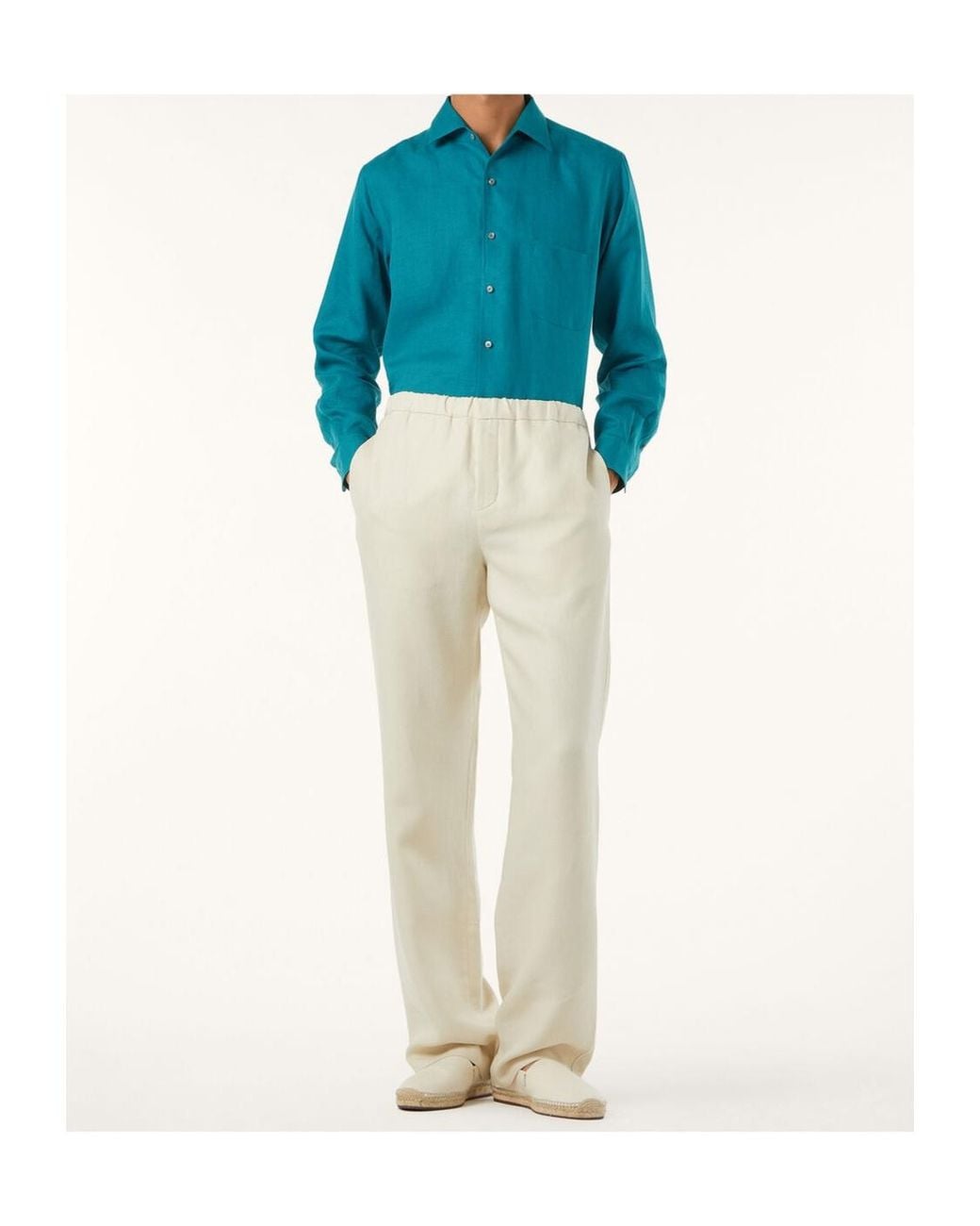 Loro Piana Blue Andre Shirt for men