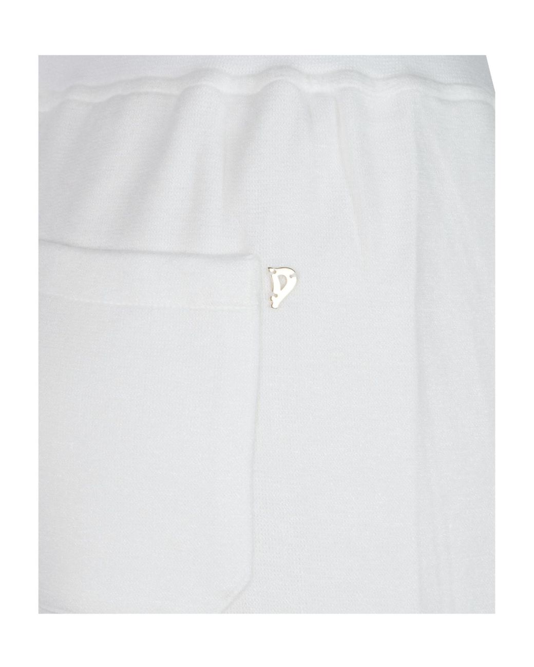 Dondup White Straight Leg Trousers