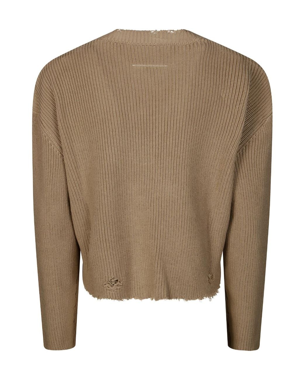 MM6 by Maison Margiela Natural Distresses Jumper