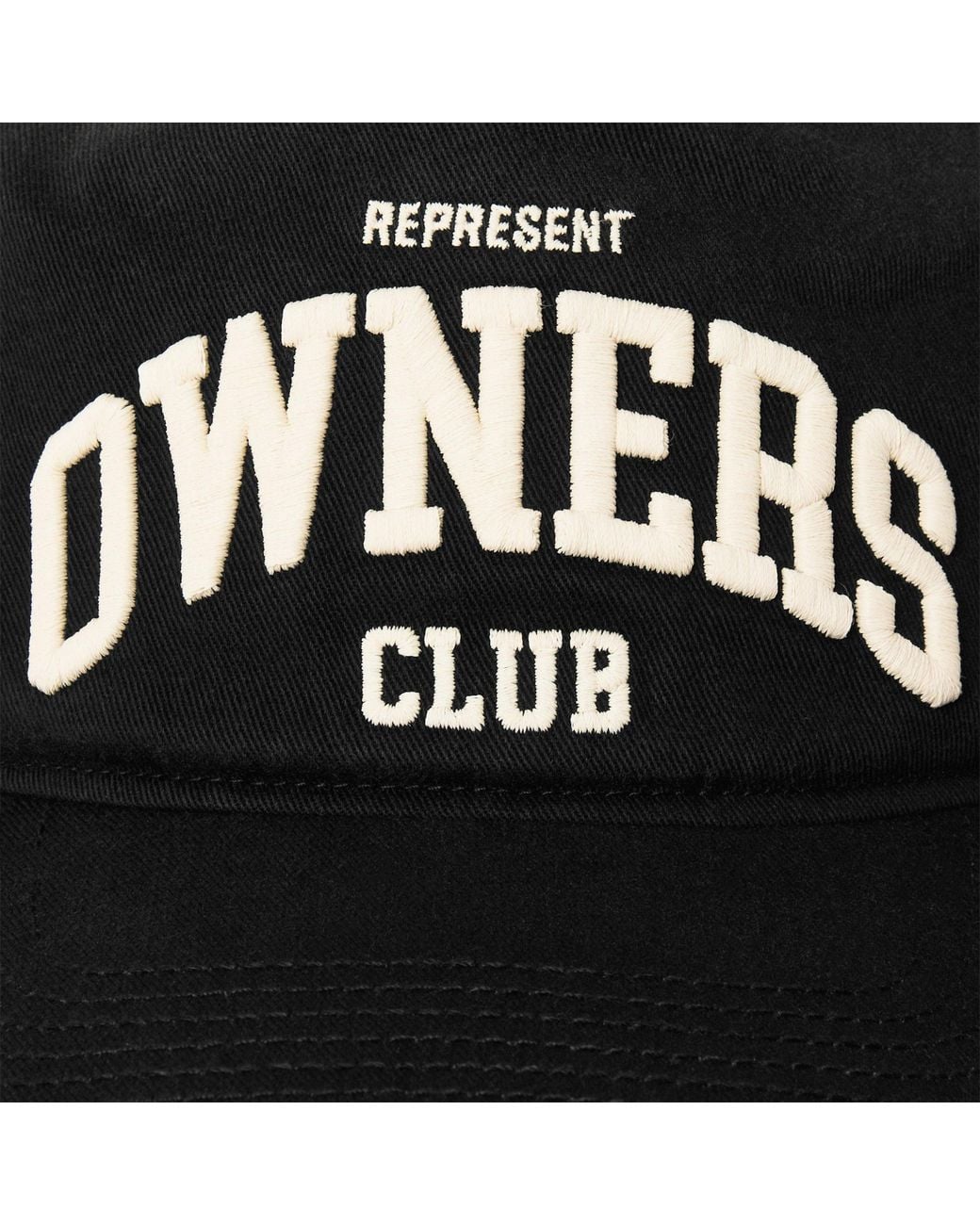 Represent Black Washable Baseball Cap for men