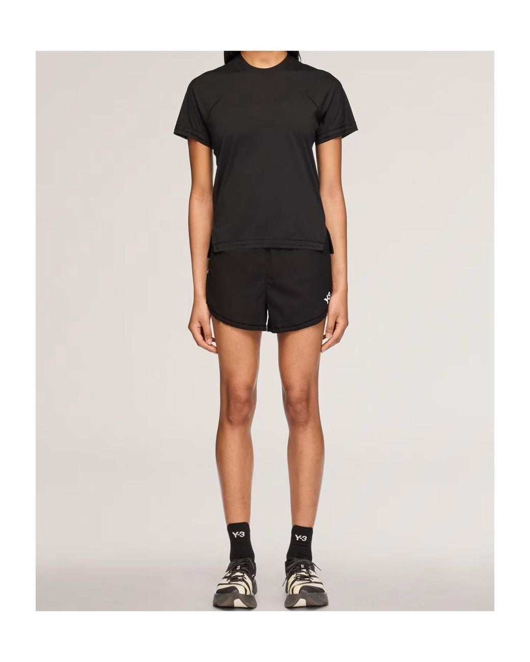 Y-3 Black Running Shorts