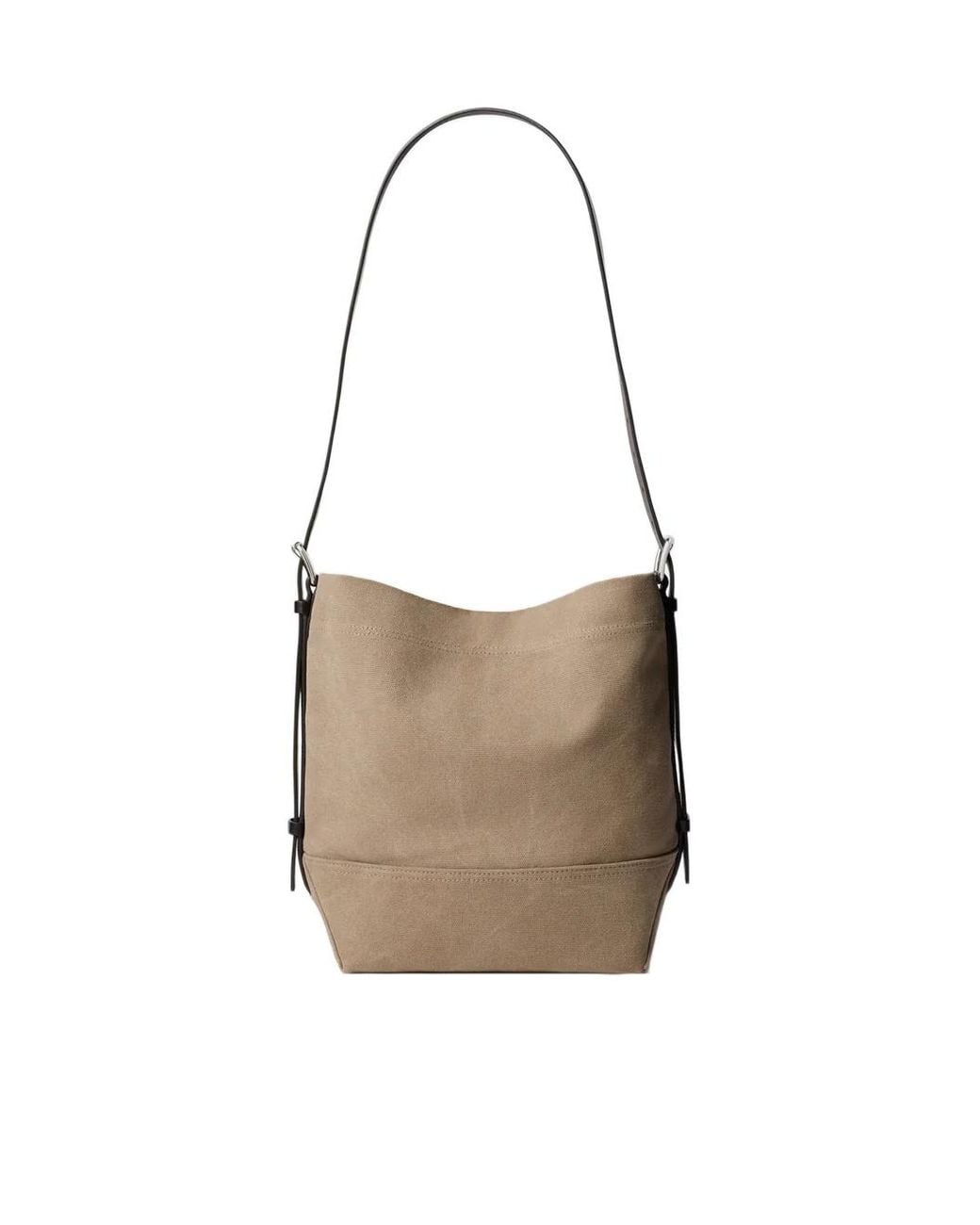Lemaire White Small Belted Top Handle Bag