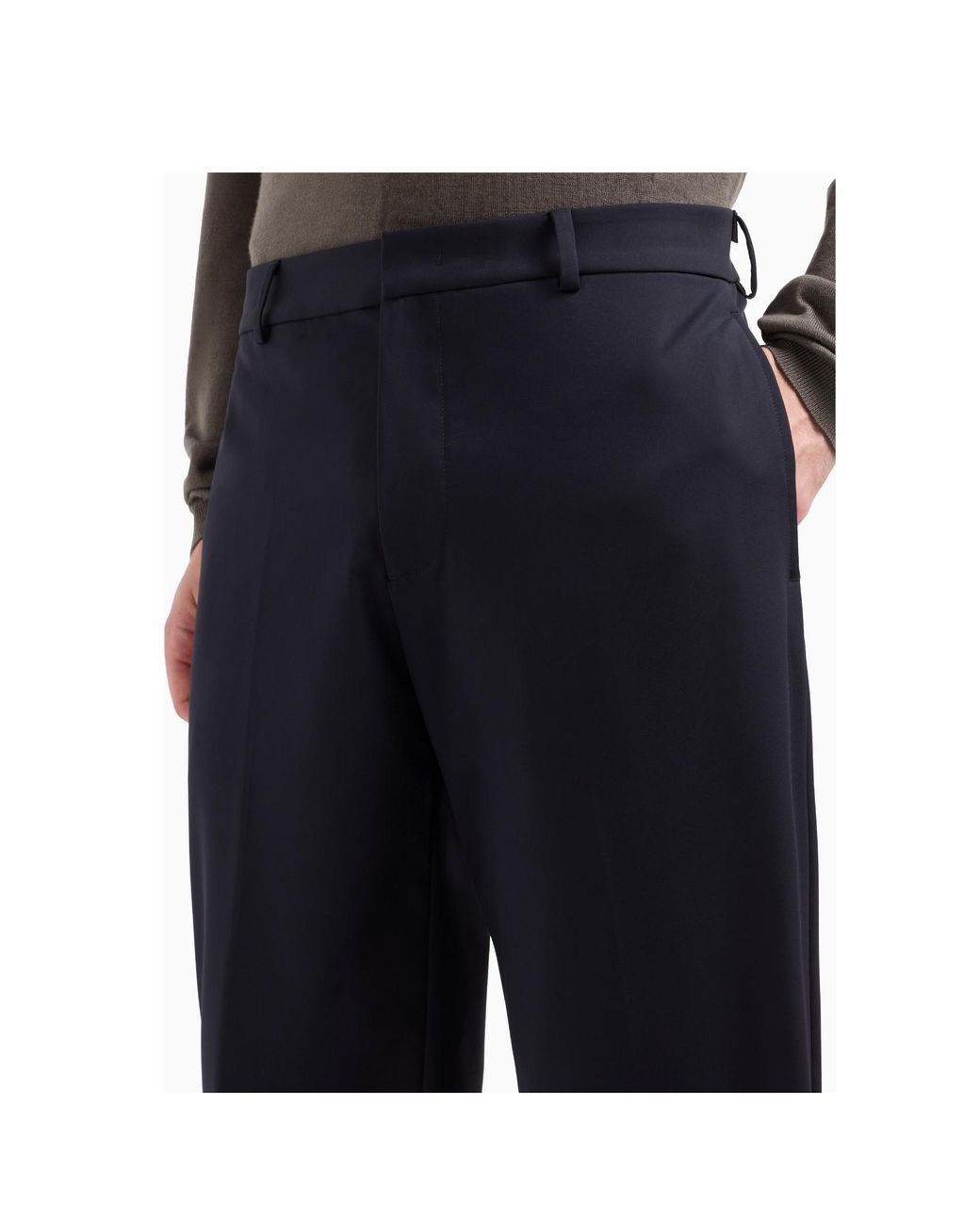 Emporio Armani Blue Travel Essentials Trousers for men