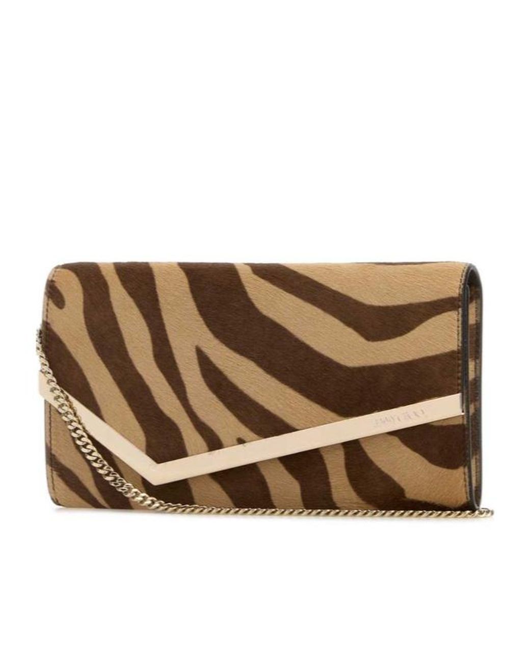 Jimmy Choo Brown Emmie Clutch