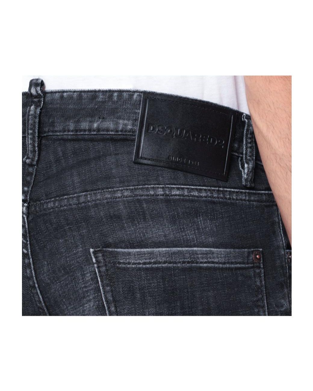 DSquared² Blue Cool Guy Straight Leg Distressed Jeans for men