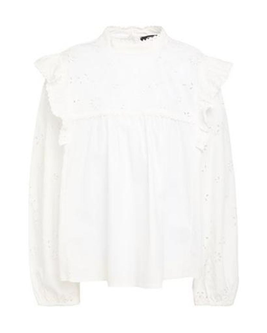 Weekend by Maxmara White Pleated Long-Sleeve Top