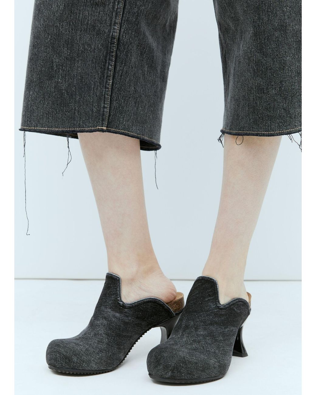 DIESEL Blue D-Woodstock-Denim Mules