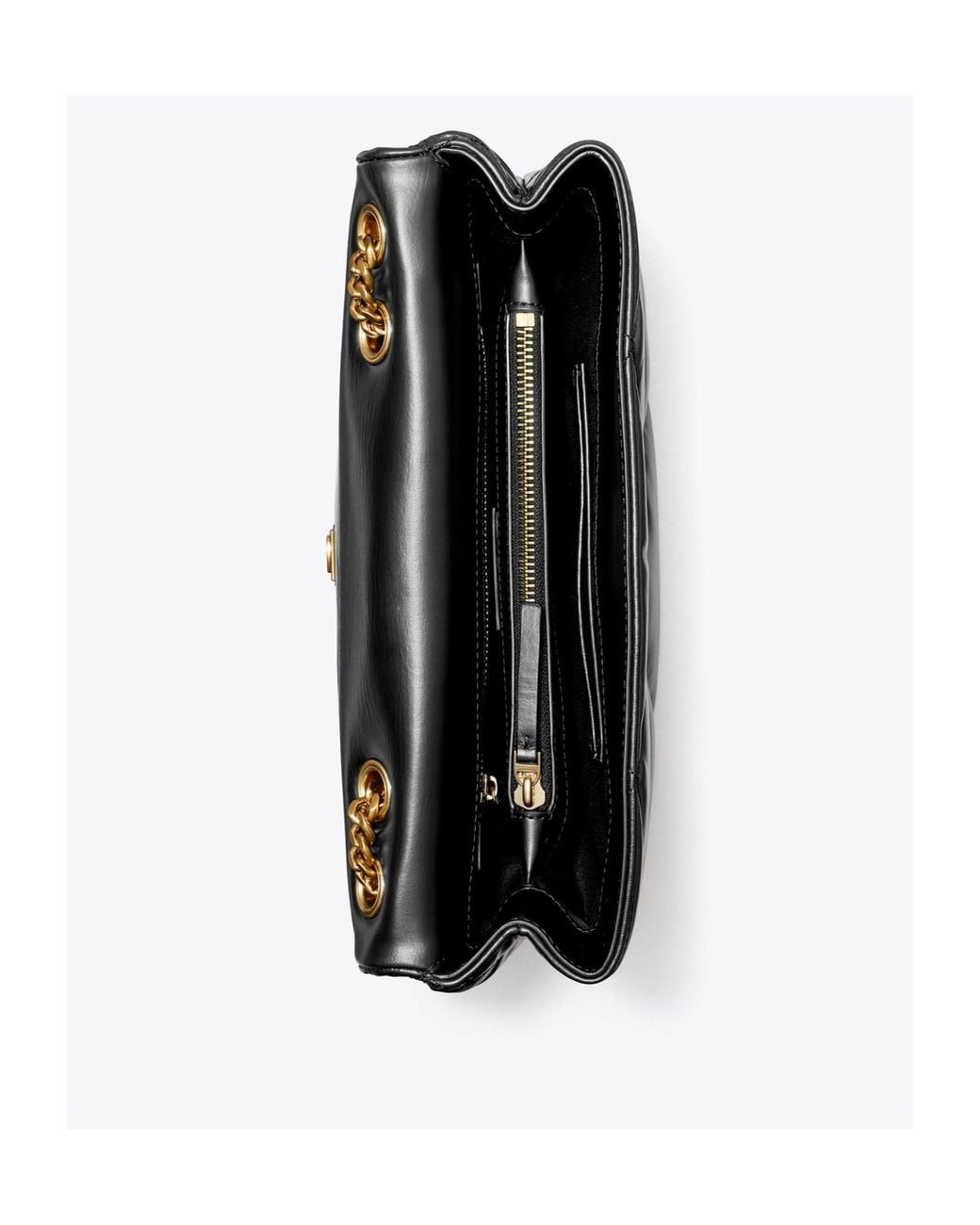 Tory Burch Black Ferragamo Gancini-Plaque Almond-Toe Loafers