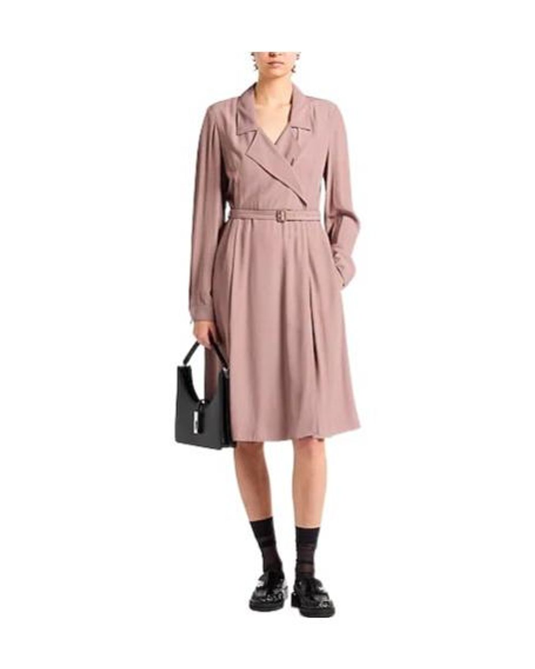 Burberry Pink Solid Blazer Dress