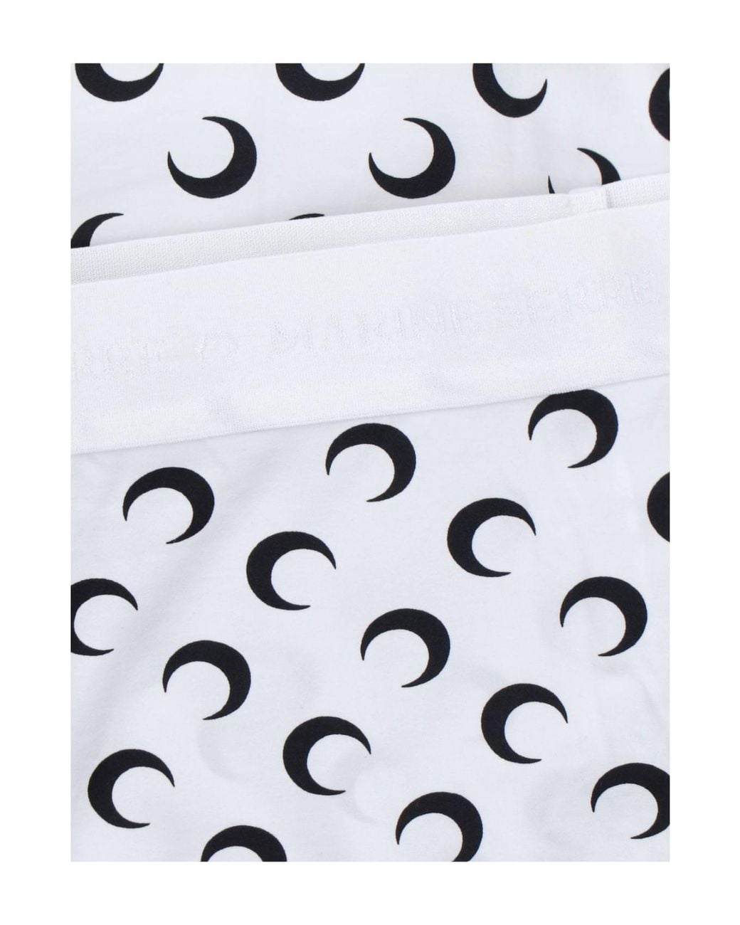 MARINE SERRE White Moon Printed Skinny-Cut Leggings