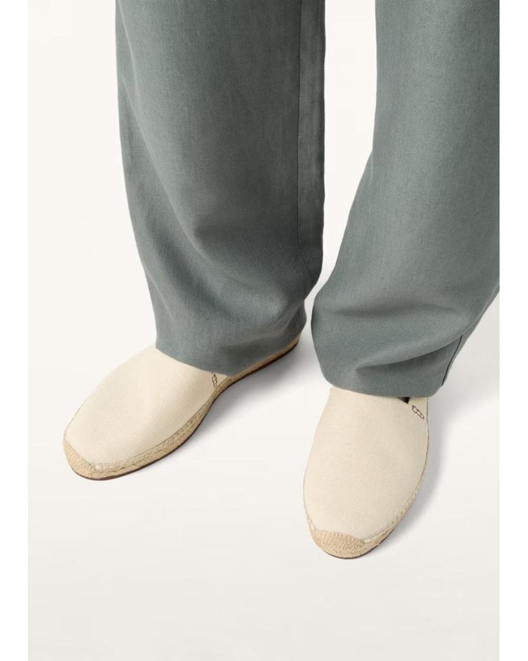 Loro Piana Natural Basque Walk Espadrilles for men
