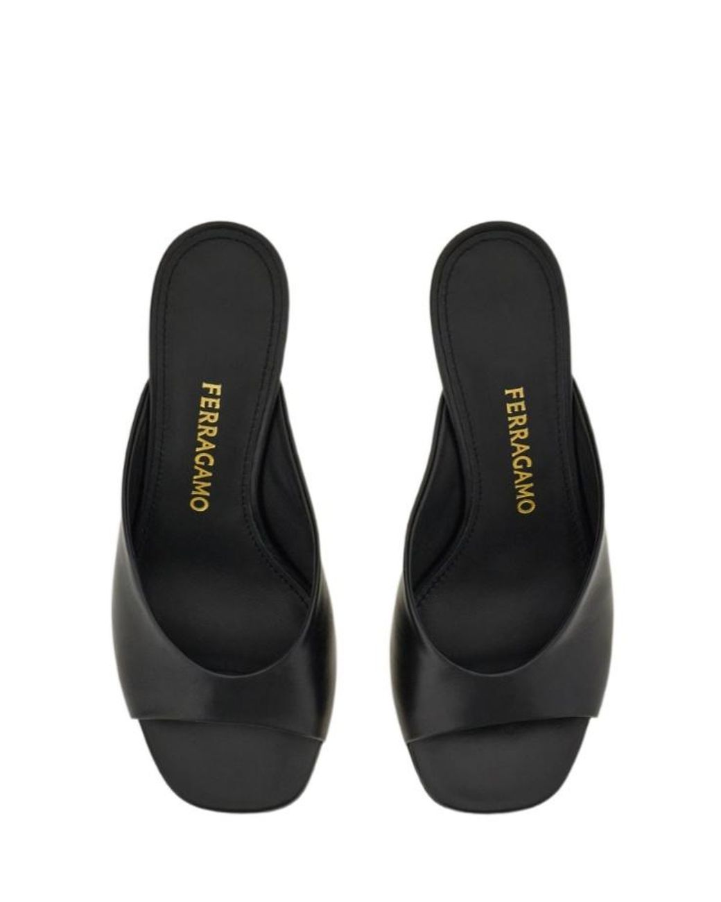 Ferragamo Brown Ferragamo Sculpted Heel Heeled Sandals