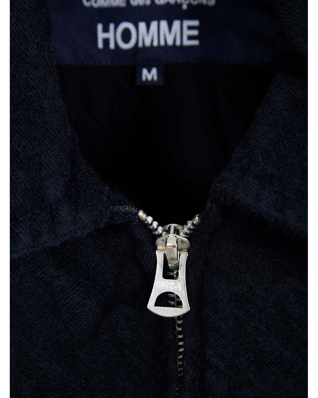 Comme des Garçons Blue Long-Sleeved Collared Jacket for men