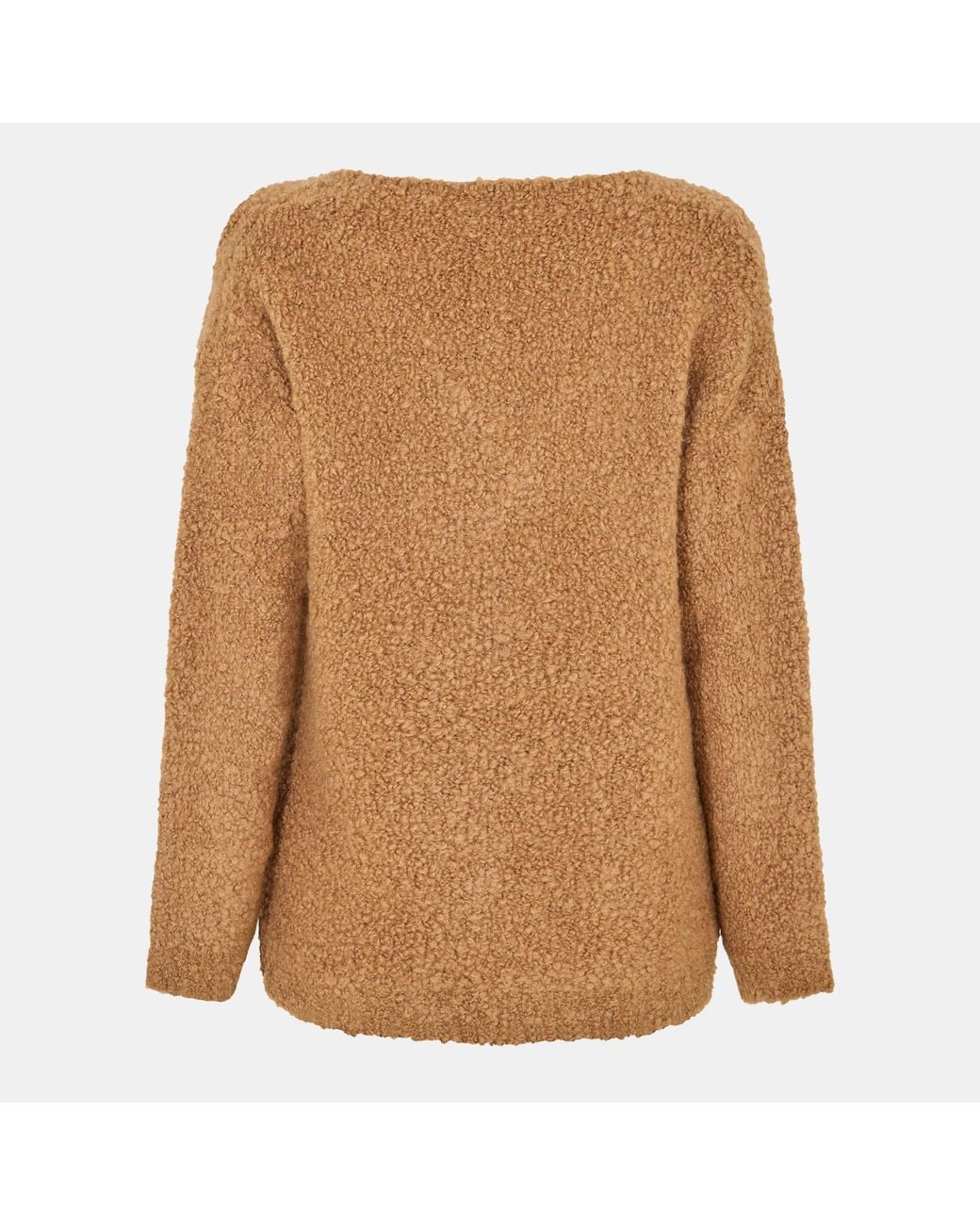 Max Mara Brown V-Neck Knit Sweater