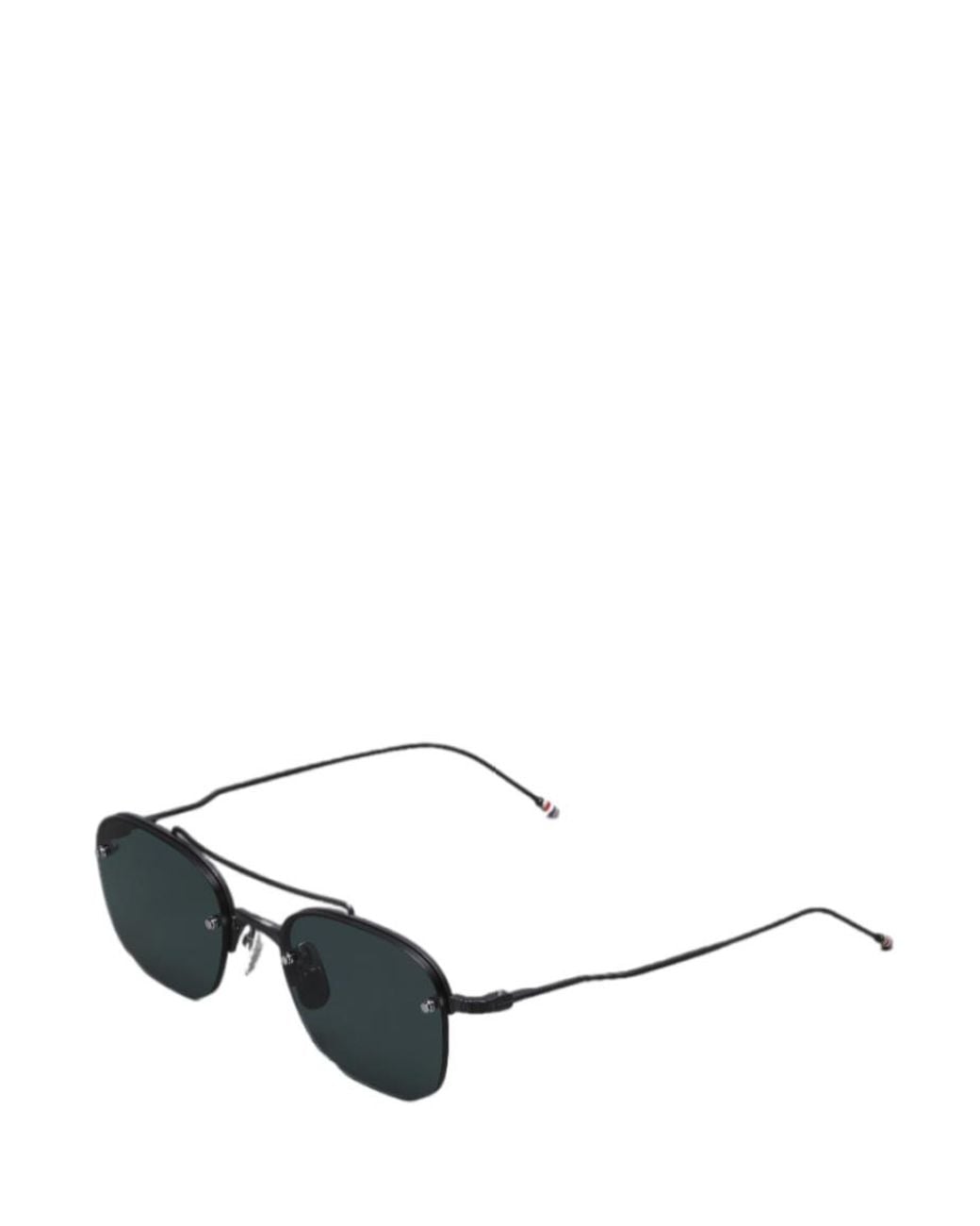 Thom Browne Multicolor Eyewear Semi Rimless Pilot Sunglasses for men