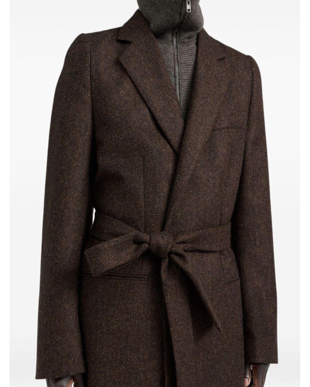 Maison Margiela Black Four Stitches Coat for men