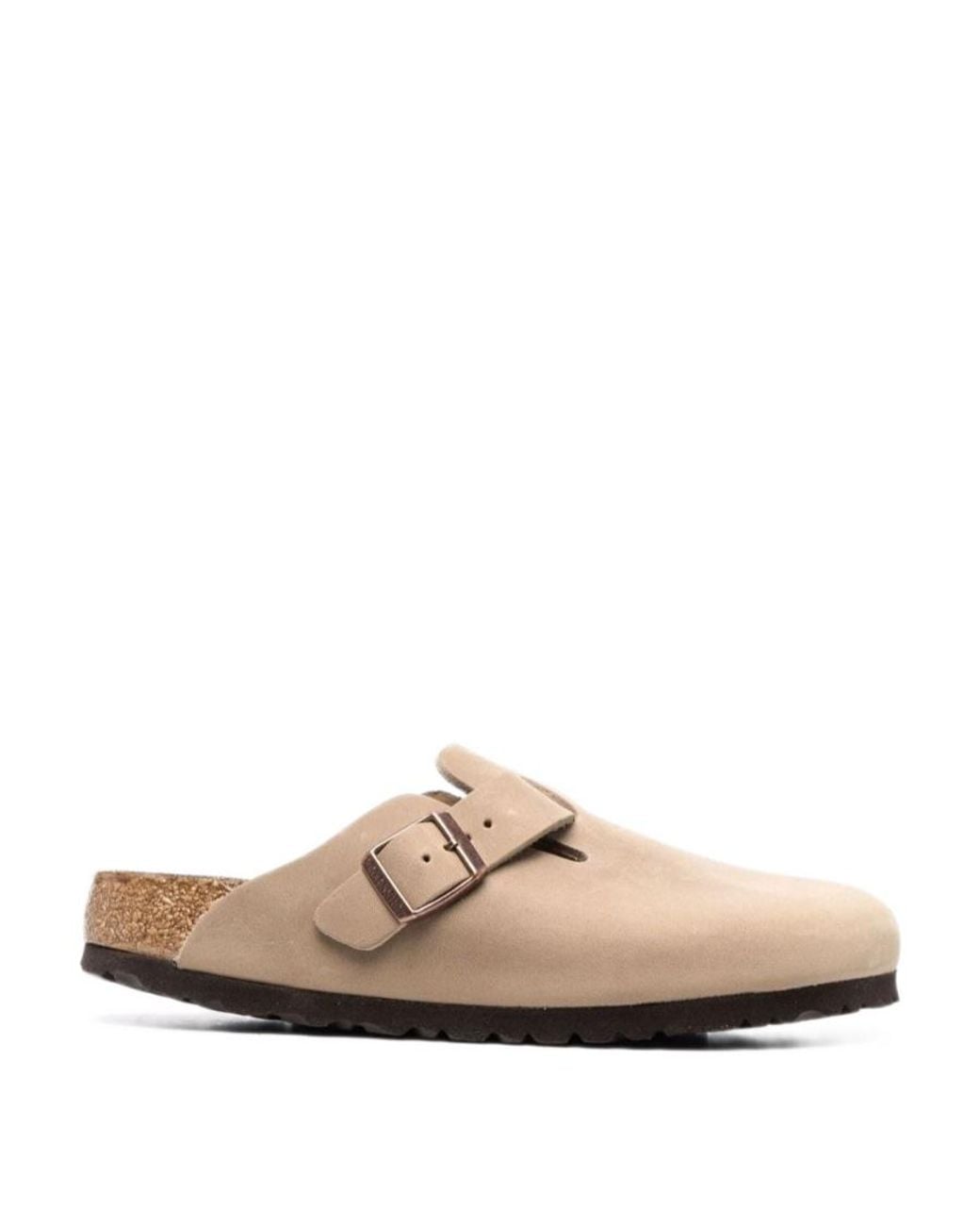 Birkenstock White Boston Buckled Slip-On Clogs for men