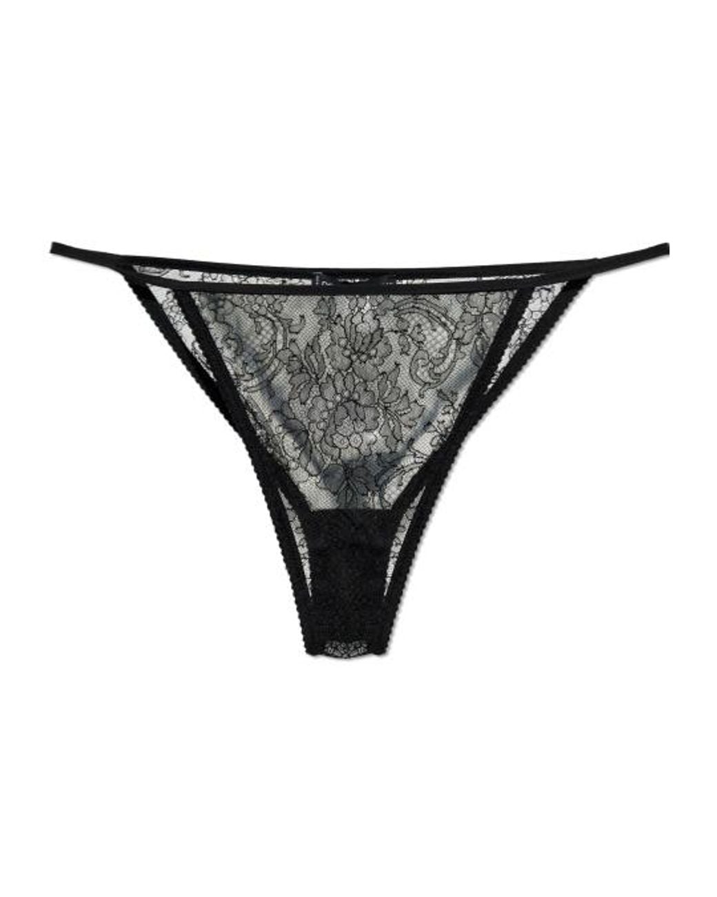 Dolce & Gabbana Gray Lace Briefs