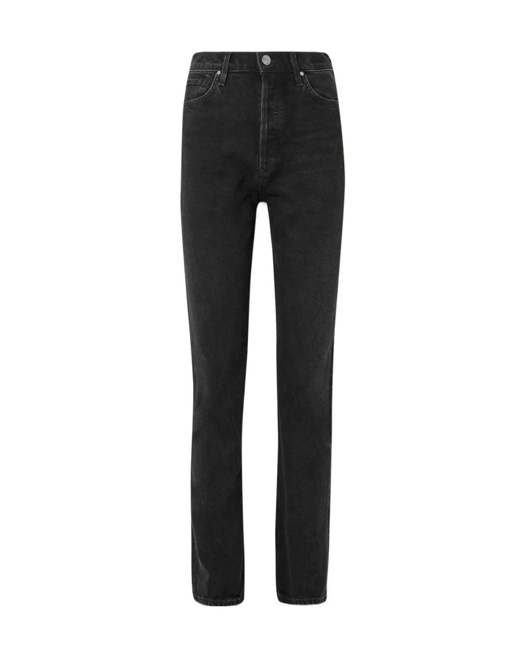 Goldsign Black High-Waisted Slim-Leg Jeans