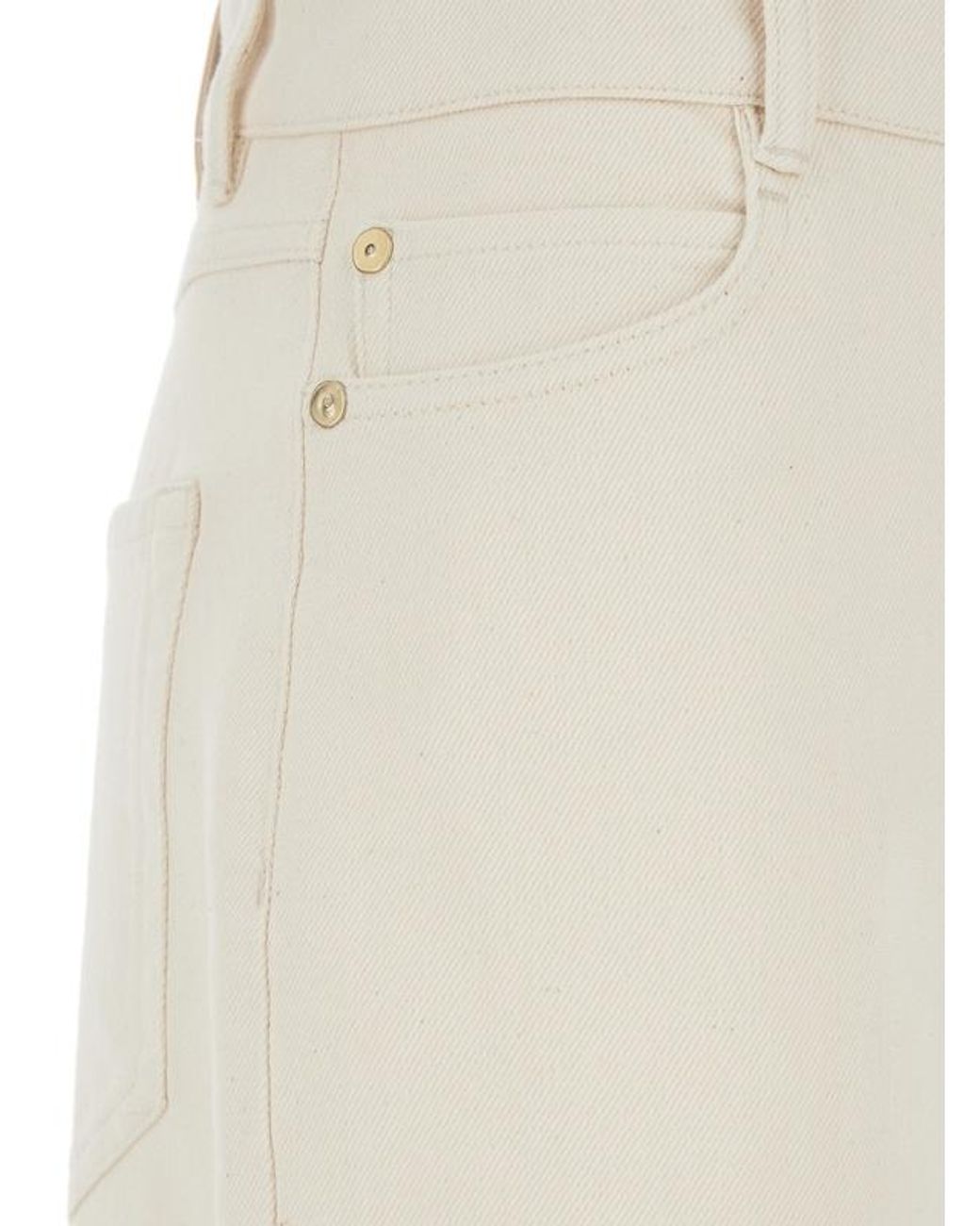Max Mara White 'S Straight Leg Trousers