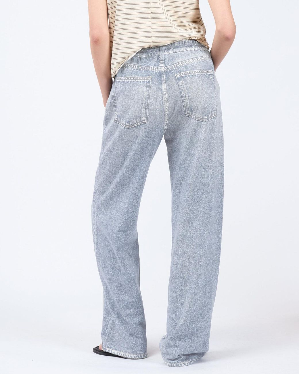 Rag & Bone Blue Rb Miramar Terry Drawstring Wide-Leg Pants