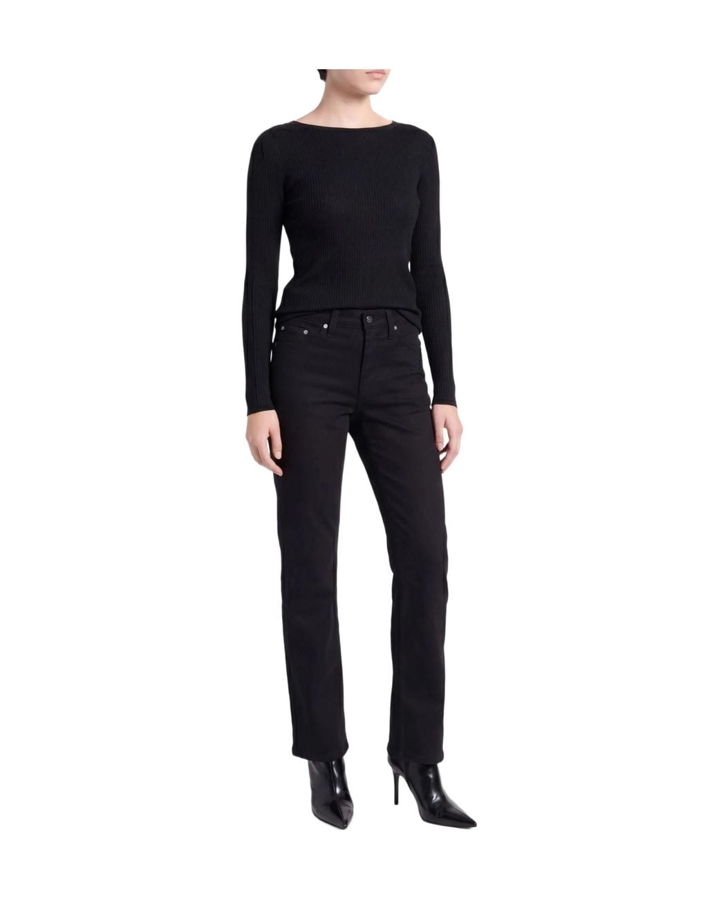 Dolce & Gabbana Black Straight-Leg Casual Pants