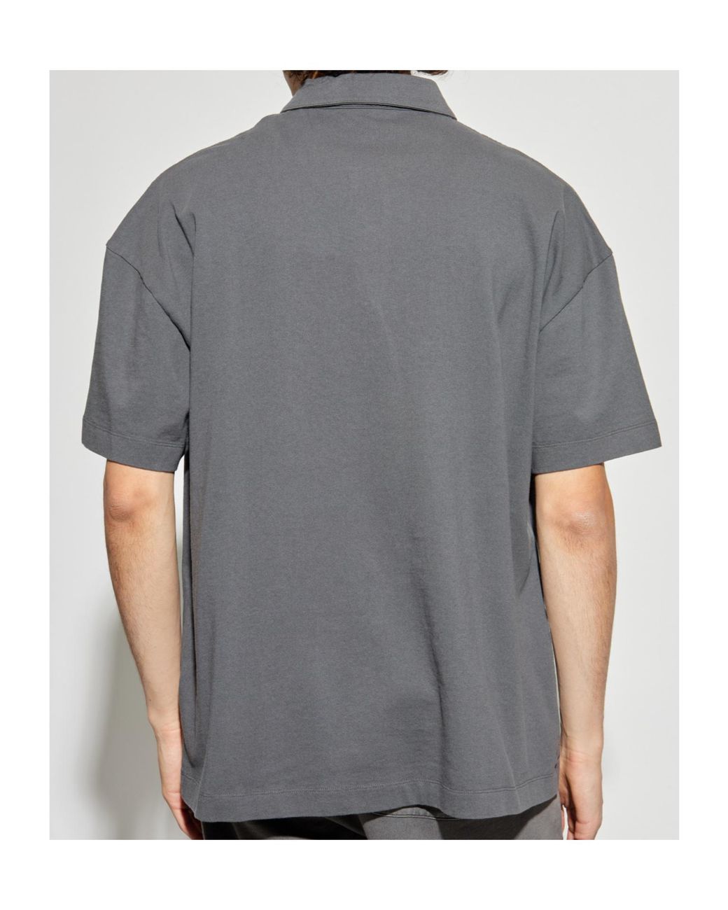 AllSaints Gray Logo Polo Shirt for men
