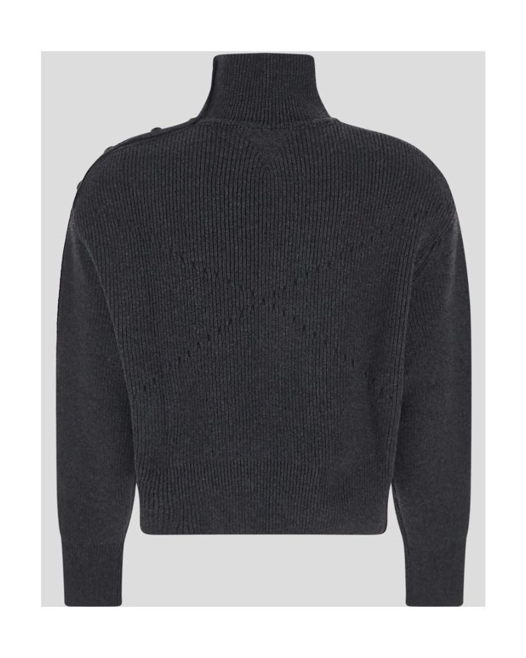 Bottega Veneta Blue Relaxed Fit Ribbed Jumper